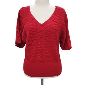 EUC Lane Bryant women's red stunning sweater shirt top, 14/16